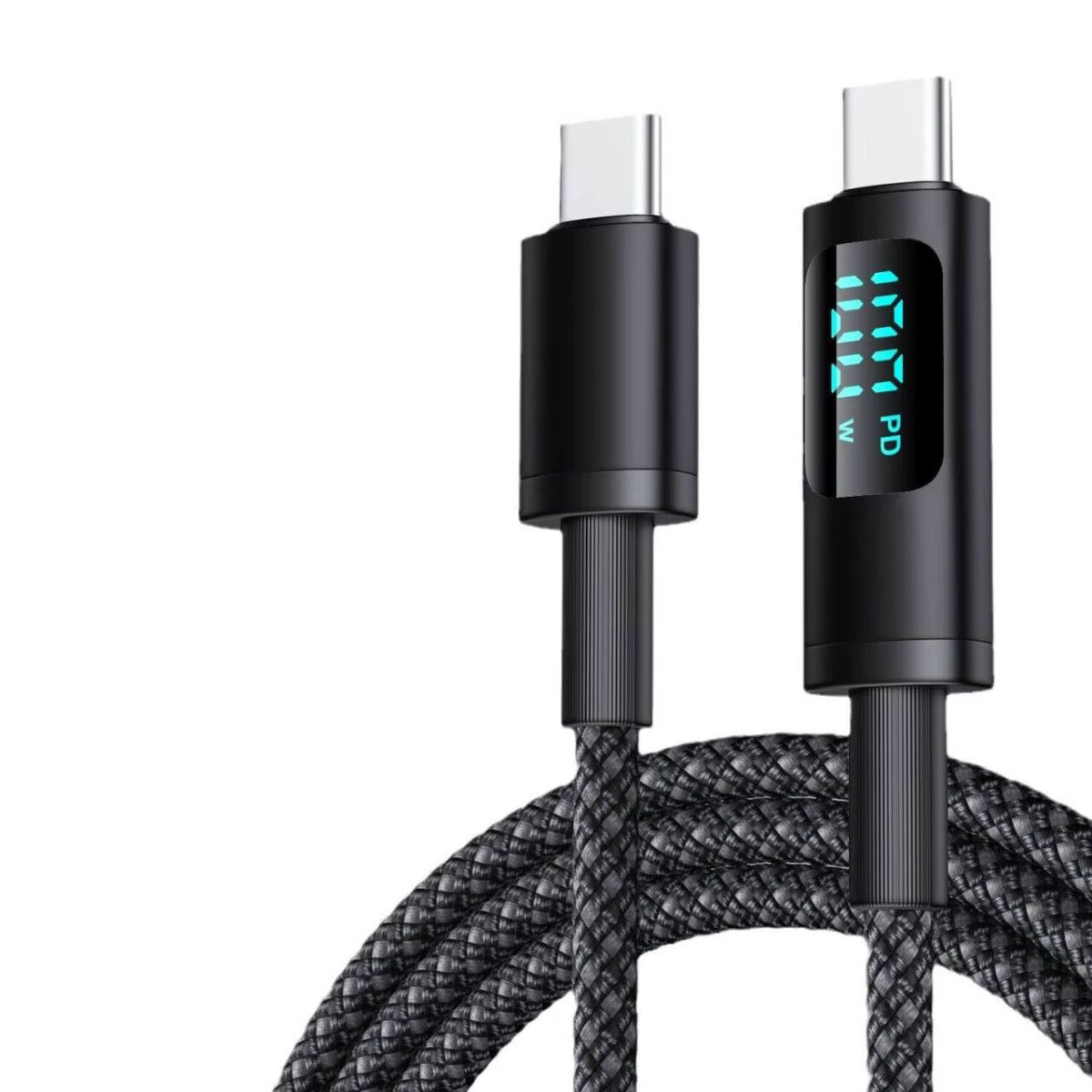 Braided usbc with LED screen