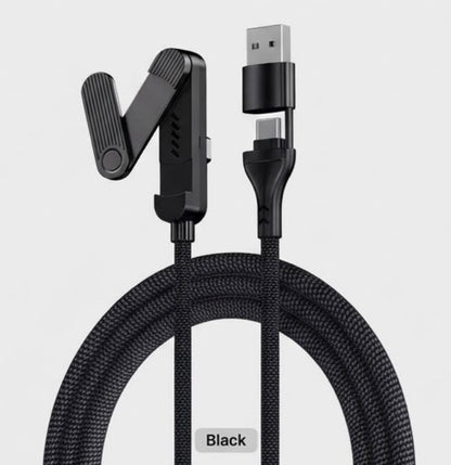 3 in 1 60W Braided cable with stand