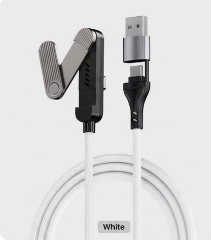 3 in 1 60W Braided cable with stand