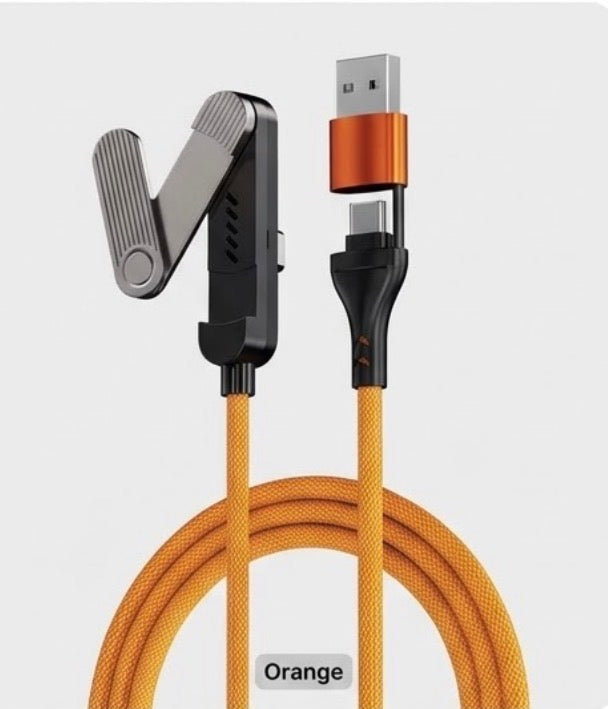 3 in 1 60W Braided cable with stand