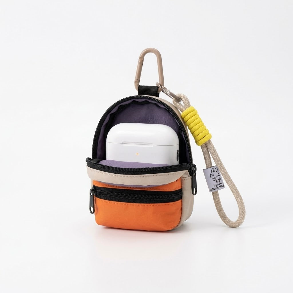 Mini canvas backpack